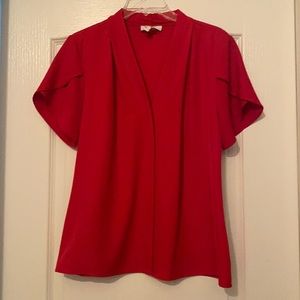 Calvin Klein Red Blouse, Size Large